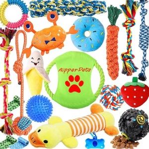 20-Pack Dog Toys, Fun, Training & Teeth Cleaning
